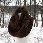 Hand-painted Wool Giant Cowl - Mother Earth..