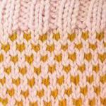 Fair Isle Chevrons Cowl - Ivory And Citron - Made..
