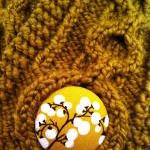 Warmer With Giant Covered Button - Golden Olive -..