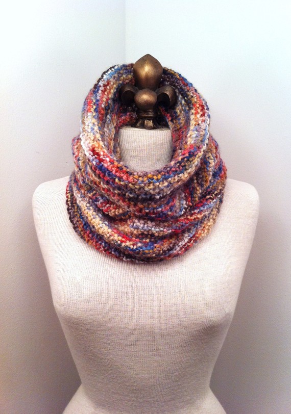 Baby Alpaca Cowl - Foxtail Multicolor - Made To Order